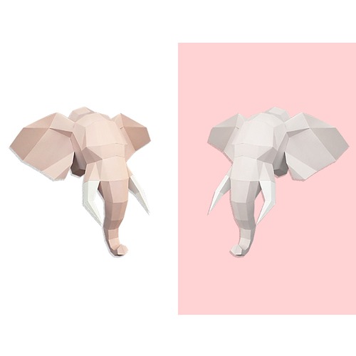 심플 코끼리 DIY 만들기 (인테리어 크래프트 Big) 벽걸이 소품